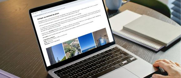 maquette écran ordinateur blog